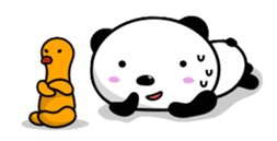 Funny Panda and Friend sticker #385359