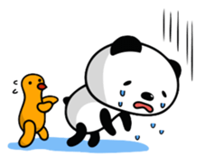 Funny Panda and Friend sticker #385364