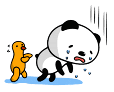 Funny Panda and Friend sticker #385364