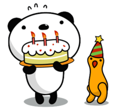 Funny Panda and Friend sticker #385380
