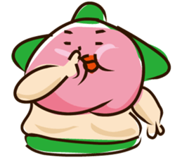 a sumomo wrestler sticker #385472