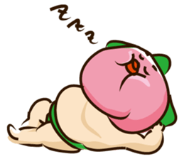 a sumomo wrestler sticker #385475