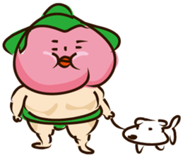 a sumomo wrestler sticker #385481