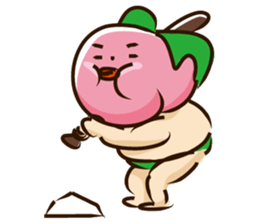 a sumomo wrestler sticker #385484