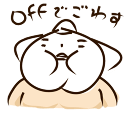 a sumomo wrestler sticker #385503