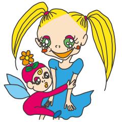 Merinda and hick fairy Poma Poma