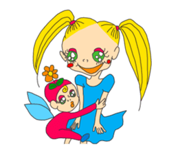 Merinda and hick fairy Poma Poma sticker #385841