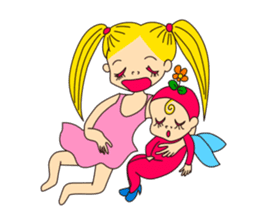 Merinda and hick fairy Poma Poma sticker #385848