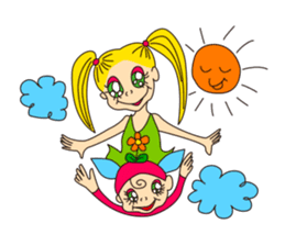 Merinda and hick fairy Poma Poma sticker #385849