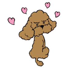 Let's talk with toy poodle! sticker #385908