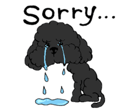 Let's talk with toy poodle! sticker #385913