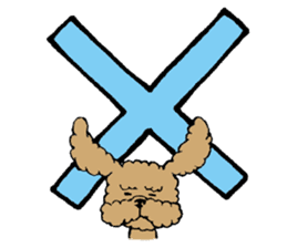 Let's talk with toy poodle! sticker #385918