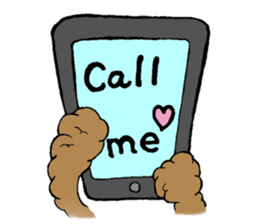 Let's talk with toy poodle! sticker #385920