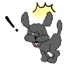 Let's talk with toy poodle! sticker #385921
