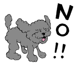 Let's talk with toy poodle! sticker #385922