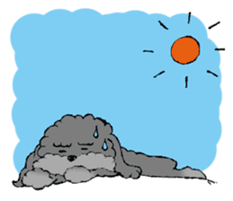 Let's talk with toy poodle! sticker #385941