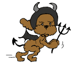 Let's talk with toy poodle! sticker #385944