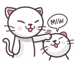 Miw Miw Humour milk cat sticker #386507