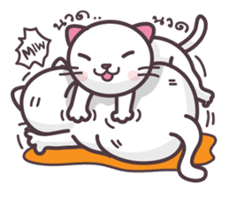 Miw Miw Humour milk cat sticker #386522
