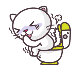 Miw Miw Humour milk cat sticker #386525