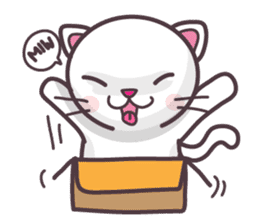 Miw Miw Humour milk cat sticker #386534