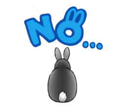 The feeling of a rabbit sticker #386586