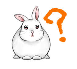 The feeling of a rabbit sticker #386589