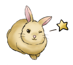 The feeling of a rabbit sticker #386591