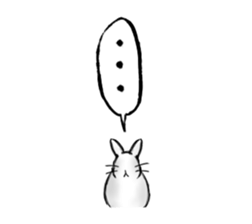 The feeling of a rabbit sticker #386602