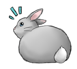 The feeling of a rabbit sticker #386608