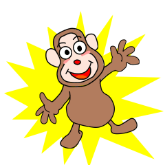 Beans lovely and cute monkey in English