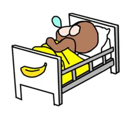 Beans lovely and cute monkey in English sticker #387224