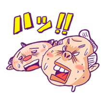 Samurai warrior with a hard-boiled look sticker #387452