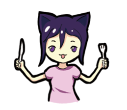 Whim cat sticker #387886