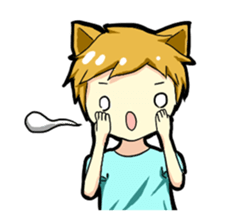 Whim cat sticker #387895