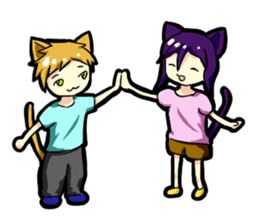 Whim cat sticker #387903