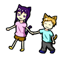 Whim cat sticker #387904