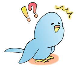 The blue bird Aota sticker #387989