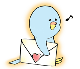 The blue bird Aota sticker #388019