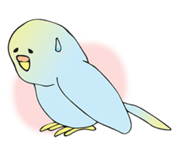 The blue bird Aota sticker #388022