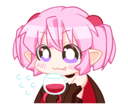 The vampire Tomato chan sticker #388489