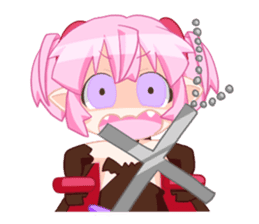 The vampire Tomato chan sticker #388494