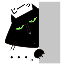 Twinky and black cat MOMO sticker #388653