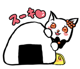 Cat rice ball sticker #389674