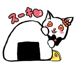 Cat rice ball sticker #389674