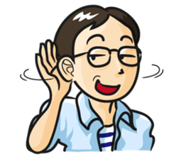 General man who wore glasses. sticker #389820