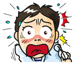 General man who wore glasses. sticker #389822