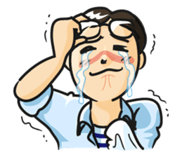 General man who wore glasses. sticker #389824