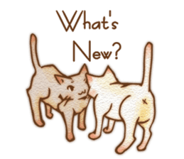 Cat Act ! sticker #390009