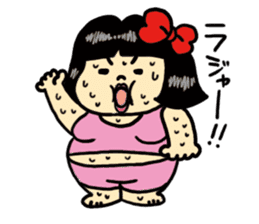 Fat woman momoko sticker #390225